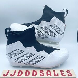 Adidas Nasty Fly 2E Football Cleats White Black GX1781 Men's Size 11.5 NWT